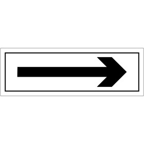 Right Arrow Sign 300 x 100mm
