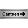 copy of Canteen Right Door Sign 300mm x 100mm