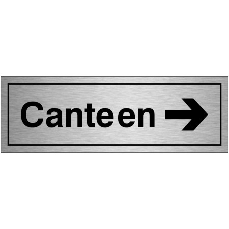 copy of Canteen Right Door Sign 300mm x 100mm