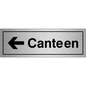 copy of Canteen Left Door Sign 300mm x 100mm