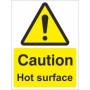 Caution Hot Surface Warning Sign