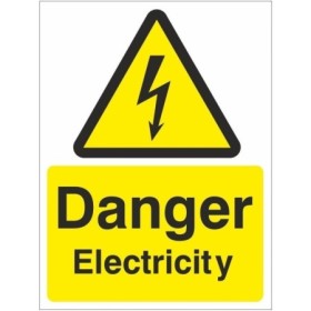 Danger Electricity Electrical Hazard Sign