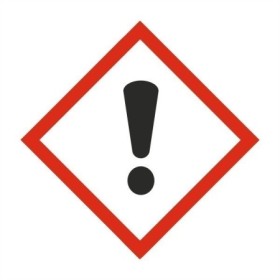 Caution Warning Label Sign with exclamation mark hazard pictogram