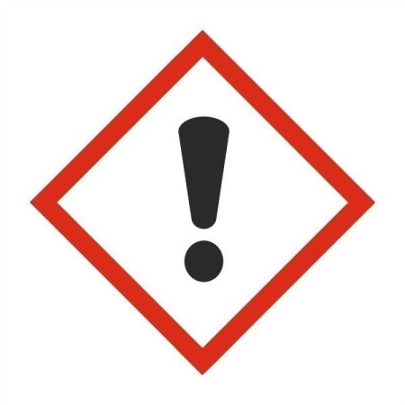 Caution Warning Label Sign with exclamation mark hazard pictogram