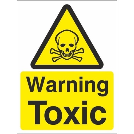 Warning Toxic Hazard Sign