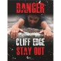 Danger Cliff Edge Stay Out Sign warning people to keep away from hazardous cliff edges