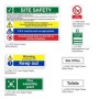 Small Construction Safety Signs Pack with essential construction site safety signage