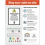 Stay Sun Safe On Site health and safety sign