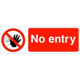 No Entry Sign with red prohibition symbol