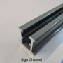 Metal sign channel rail for mounting a Please Drive Slowly At All Times Sign (5mph)