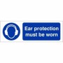 Ear Protection Must Be Worn mandatory PPE safety sign