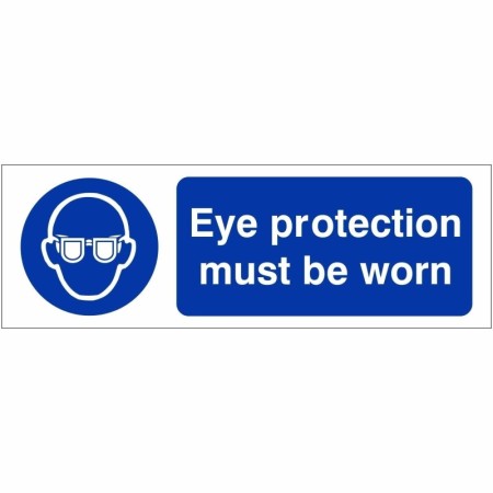 Eye Protection Must Be Worn mandatory PPE safety sign