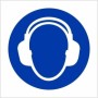 Ear protection symbol mandatory PPE safety sign