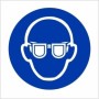 Eye protection symbol mandatory PPE safety sign