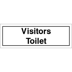 Visitors Toilet Door Sign