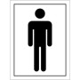 Male Toilet Symbol Door Sign
