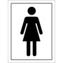 Ladies Symbol Toilet Sign