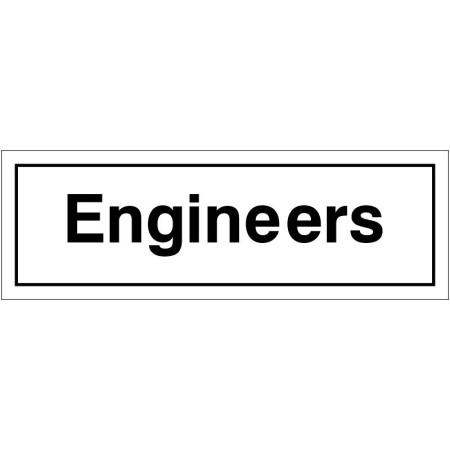 Engineers Door Sign