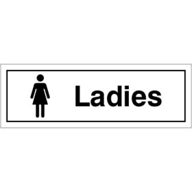 Ladies Toilet Door Sign