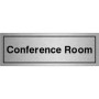 Brushed aluminium Conference Room Door Sign