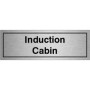 Brushed Aluminum Induction Cabin Door Sign