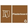 Plasterboard recycling sign for designated plasterboard waste recycling areas