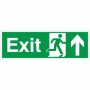 Exit Arrow Up Sign with upward-pointing arrow and running person symbol
