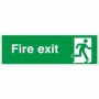 Extra large fire exit running man right sign
