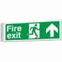 Fire Exit Arrow Up Corridor Sign with running man symbol and upward directional arrow