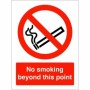 No Smoking Beyond This Point prohibition sign