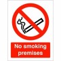No smoking premises prohibition sign