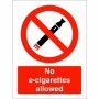 No E-Cigarettes Allowed prohibition safety sign