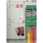  Fire action sign fitting guide showing recommended mounting heights in communal areas