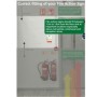  Fire action sign installation guide showing correct mounting height in communal areas
