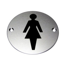 Female Symbol Premier Door Sign with black female facility symbol