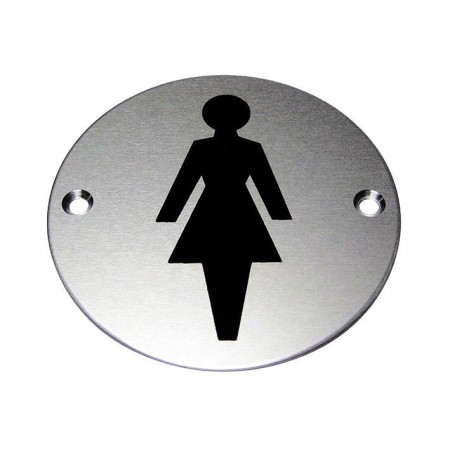 Female Symbol Premier Door Sign with black female facility symbol
