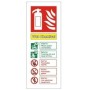 Wet Chemical Fire Extinguisher ID Sign