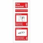 Fire Blanket Sign with fire blanket usage instructions