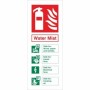Water Mist Fire Extinguisher Sign
