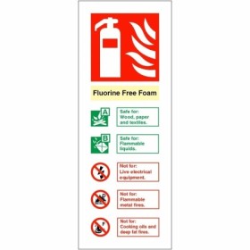 Fluorine Free Foam Fire Extinguisher ID Sign