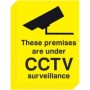 Pack of 12 These Premises Are Under CCTV Surveillance stickers