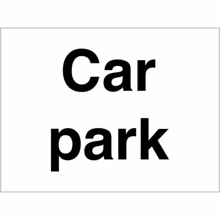 Black and white Car Park Sign for designated parking areas