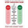 No Smoking health promotion poster encouraging smoking cessation