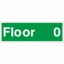 Floor 0 Floor Level Identification Sign