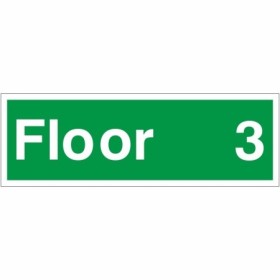 Floor 3 Floor Level Identification Sign