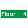 Floor 4 Floor Level Identification Sign