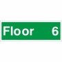Floor 6 Floor Level Identification Sign