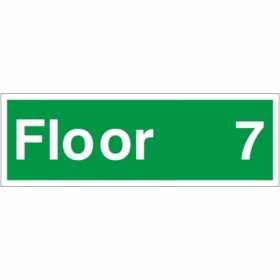 Floor 7 Floor Level Identification Sign