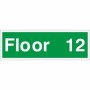 Floor 12 Floor Level Identification Sign