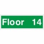 Floor 14 Floor Level Identification Sign